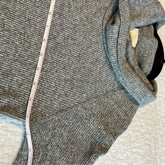 ✨ Anthropologie Maeve Gray Ribbed Cowl Neck Sweater Small - Picture 6 of 9